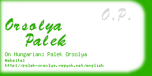 orsolya palek business card